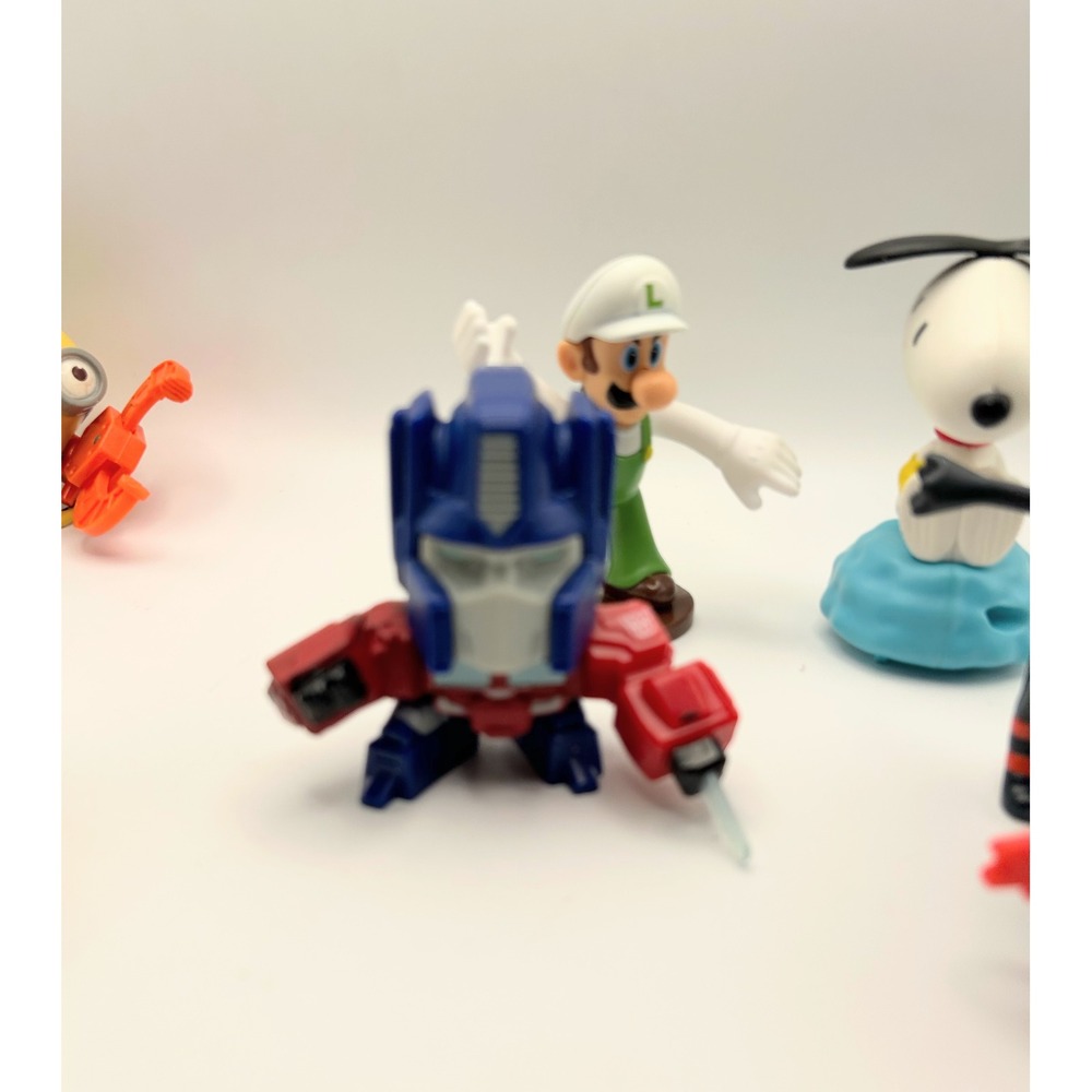Mixed Character Figure Lot Luigi Optimus Prime Snoopy Minion Pokemon Litten 6pc - Picture 5 of 9